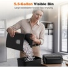 image:imageBonsaii 12Sheet Cross Cut Paper Shredder 55 Gal Home Office Heavy Duty Shredder for Paper Credit Card Mail Staples with Transparent Window High Security Level P4Dark Black