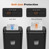 image:imageBonsaii 12Sheet Cross Cut Paper Shredder 55 Gal Home Office Heavy Duty Shredder for Paper Credit Card Mail Staples with Transparent Window High Security Level P4Dark Black