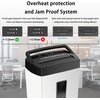 image:imageBonsaii 12Sheet Cross Cut Paper Shredder 55 Gal Home Office Heavy Duty Shredder for Paper Credit Card Mail Staples with Transparent Window High Security Level P4White Black