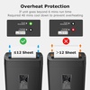 image:imageBonsaii 12Sheet Cross Cut Paper Shredder 55 Gal Home Office Heavy Duty Shredder for Paper Credit Card Mail Staples with Transparent Window High Security Level P4All Black