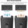 image:imageBonsaii 12Sheet Cross Cut Paper Shredder 55 Gal Home Office Heavy Duty Shredder for Paper Credit Card Mail Staples with Transparent Window High Security Level P4All Black