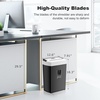 image:imageBonsaii 12Sheet Cross Cut Paper Shredder 55 Gal Home Office Heavy Duty Shredder for Paper Credit Card Mail Staples with Transparent Window High Security Level P4Black White