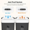 image:imageBonsaii 12Sheet Cross Cut Paper Shredder 55 Gal Home Office Heavy Duty Shredder for Paper Credit Card Mail Staples with Transparent Window High Security Level P4Black White