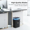 image:imageBonsaii 12Sheet Cross Cut Paper Shredder 55 Gal Home Office Heavy Duty Shredder for Paper Credit Card Mail Staples with Transparent Window High Security Level P4All Black
