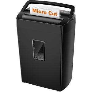 image:imageBonsaii 12Sheet Cross Cut Paper Shredder 55 Gal Home Office Heavy Duty Shredder for Paper Credit Card Mail Staples with Transparent Window High Security Level P4Black