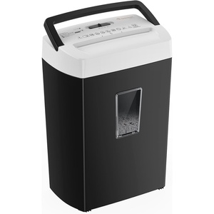 image:imageBonsaii 12Sheet Cross Cut Paper Shredder 55 Gal Home Office Heavy Duty Shredder for Paper Credit Card Mail Staples with Transparent Window High Security Level P4Black White