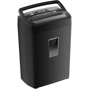 image:imageBonsaii 12Sheet Cross Cut Paper Shredder 55 Gal Home Office Heavy Duty Shredder for Paper Credit Card Mail Staples with Transparent Window High Security Level P4All Black