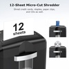 image:imageBonsaii 12Sheet Micro Cut Paper Shredder and 24Pack Lubricant Sheets