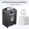 image:imageBonsaii 12Sheet Micro Cut Paper Shredder and 24Pack Lubricant Sheets