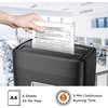 image:imageBonsaii 6 Sheet High Security Micro Cut Paper Shredder amp 12 Pack Lubricant Sheets