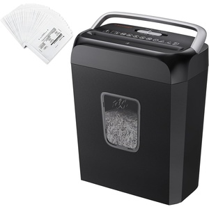 image:imageBonsaii 6 Sheet Crosscut C237B Paper Shredder for Home Office Use amp 24 Pack Lubricant Sheets