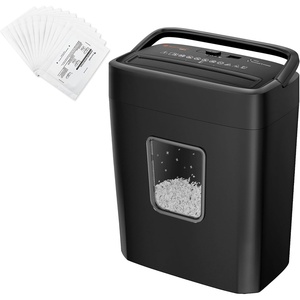 image:imageBonsaii 6 Sheet High Security Micro Cut Paper Shredder amp 12 Pack Lubricant Sheets