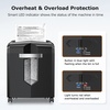 image:imageBonsaii 12Sheet Micro Cut Paper Shredder 60Minute P4 High Security Shredders for Home Office Shreds CDCredit CardMailStapleClip JamProof System with 42 Gal Pullout Bin C266BWBlack
