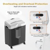 image:imageBonsaii 12Sheet Micro Cut Paper Shredder 60Minute P4 High Security Shredders for Home Office Shreds CDCredit CardMailStapleClip JamProof System with 42 Gal Pullout Bin C266BWBlackWhite