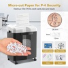 image:imageBonsaii 12Sheet Micro Cut Paper Shredder 60Minute P4 High Security Shredders for Home Office Shreds CDCredit CardMailStapleClip JamProof System with 42 Gal Pullout Bin C266BWBlackWhite