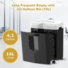 image:imageBonsaii 12Sheet Micro Cut Paper Shredder 60Minute P4 High Security Shredders for Home Office Shreds CDCredit CardMailStapleClip JamProof System with 42 Gal Pullout Bin C266BWBlackWhite