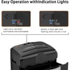 image:imageBonsaii 12Sheet MicroCut Paper Shredder 55Min Continuous Run Shreds CDsCredit CardsStaples 42Gal PullOut Bin wClear Window 360 Casters  BlackBlack