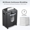 image:imageBonsaii 12Sheet MicroCut Paper Shredder 55Min Continuous Run Shreds CDsCredit CardsStaples 42Gal PullOut Bin wClear Window 360 Casters  BlackBlack