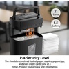 image:imageBonsaii 12Sheet MicroCut Paper Shredder 55Min Continuous Run Shreds CDsCredit CardsStaples 42Gal PullOut Bin wClear Window 360 Casters  BlackBlack