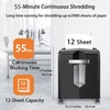 image:imageBonsaii 12Sheet MicroCut Paper Shredder 55Min Continuous Run Shreds CDsCredit CardsStaples 42Gal PullOut Bin wClear Window 360 Casters  BlackBlack