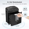 image:imageBonsaii 12Sheet MicroCut Paper Shredder 55Min Continuous Run Shreds CDsCredit CardsStaples 42Gal PullOut Bin wClear Window 360 Casters  BlackBlack