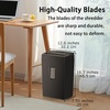 image:imageBonsaii 12Sheet MicroCut Paper Shredder 55Min Continuous Run Shreds CDsCredit CardsStaples 42Gal PullOut Bin wClear Window 360 Casters  BlackBlack