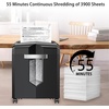 image:imageBonsaii 12Sheet MicroCut Paper Shredder 55Min Continuous Run Shreds CDsCredit CardsStaples 42Gal PullOut Bin wClear Window 360 Casters  BlackBlack
