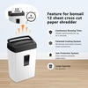 image:imageBonsaii 12Sheet MicroCut Paper Shredder 55Min Continuous Run Shreds CDsCredit CardsStaples 42Gal PullOut Bin wClear Window 360 Casters  BlackBlack and White