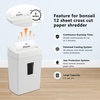image:imageBonsaii 12Sheet MicroCut Paper Shredder 55Min Continuous Run Shreds CDsCredit CardsStaples 42Gal PullOut Bin wClear Window 360 Casters  BlackWhite