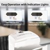 image:imageBonsaii 12Sheet MicroCut Paper Shredder 55Min Continuous Run Shreds CDsCredit CardsStaples 42Gal PullOut Bin wClear Window 360 Casters  BlackWhite