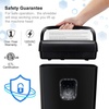 image:imageBonsaii Paper Shredder for Home Use 34 Gal Wastebasket 6 Sheet Crosscut Paper Credit Cards Staples and Clips Shredder for Home Office Use Portable Handle DesignAll Black
