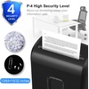 image:imageBonsaii Paper Shredder for Home Use 34 Gal Wastebasket 6 Sheet Crosscut Paper Credit Cards Staples and Clips Shredder for Home Office Use Portable Handle DesignAll Black