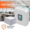image:imageBonsaii Paper Shredder for Home Use 34 Gal Wastebasket 6 Sheet Crosscut Paper Credit Cards Staples and Clips Shredder for Home Office Use Portable Handle DesignGreen