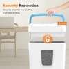 image:imageBonsaii Paper Shredder for Home Use 34 Gal Wastebasket 6 Sheet Crosscut Paper Credit Cards Staples and Clips Shredder for Home Office Use Portable Handle DesignWhite Blue