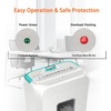 image:imageBonsaii Paper Shredder for Home Use 34 Gal Wastebasket 6 Sheet Crosscut Paper Credit Cards Staples and Clips Shredder for Home Office Use Portable Handle DesignGreen