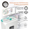 image:imageBonsaii Paper Shredder for Home Use 34 Gal Wastebasket 6 Sheet Crosscut Paper Credit Cards Staples and Clips Shredder for Home Office Use Portable Handle DesignGreen