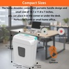 image:imageBonsaii Paper Shredder for Home Use 34 Gal Wastebasket 6 Sheet Crosscut Paper Credit Cards Staples and Clips Shredder for Home Office Use Portable Handle DesignGreen