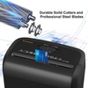 image:imageBonsaii Paper Shredder for Home Use 34 Gal Wastebasket 6 Sheet Crosscut Paper Credit Cards Staples and Clips Shredder for Home Office Use Portable Handle DesignAll Black