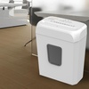 image:imageBonsaii Paper Shredder for Home Use 34 Gal Wastebasket 6 Sheet Crosscut Paper Credit Cards Staples and Clips Shredder for Home Office Use Portable Handle DesignWhite