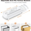 image:imageBonsaii Paper Shredder for Home Use 6 Sheet Strip Cut Small Paper Shredder Without Basket for Home Office Portable Shredder Extendable Arm Design with Overheat Protection White S123BWWhite