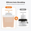 image:imageBonsaii Paper Shredder for Home Use 6 Sheet Strip Cut Small Paper Shredder Without Basket for Home Office Portable Shredder Extendable Arm Design with Overheat Protection White S123BWWhite