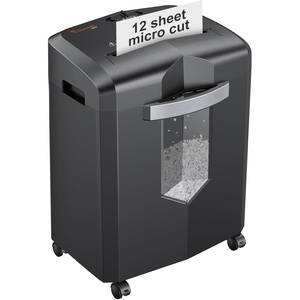 image:imageBonsaii 12Sheet Micro Cut Paper Shredder 60Minute P4 High Security Shredders for Home Office Shreds CDCredit CardMailStapleClip JamProof System with 42 Gal Pullout Bin C266BWBlack