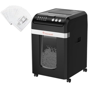 image:imageBonsaii 200Sheet Auto Feed Paper Shredder and 24Pack Shredder Lubricant Sheets