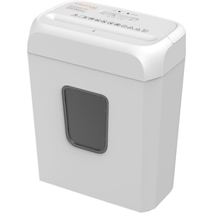image:imageBonsaii Paper Shredder for Home Use 34 Gal Wastebasket 6 Sheet Crosscut Paper Credit Cards Staples and Clips Shredder for Home Office Use Portable Handle DesignWhite