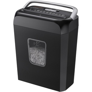 image:imageBonsaii Paper Shredder for Home Use 34 Gal Wastebasket 6 Sheet Crosscut Paper Credit Cards Staples and Clips Shredder for Home Office Use Portable Handle DesignBlack Gray