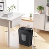 image:imageBonsaii Paper Shredder for Home Use 34 Gal Wastebasket 6 Sheet Crosscut Paper Credit Cards Staples and Clips Shredder for Home Office Use Portable Handle Design