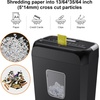 image:imageBonsaii Paper Shredder for Home Use 34 Gal Wastebasket 6 Sheet Crosscut Paper Credit Cards Staples and Clips Shredder for Home Office Use Portable Handle Design
