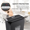 image:imageBonsaii Paper Shredder for Home Use 34 Gal Wastebasket 6 Sheet Crosscut Paper Credit Cards Staples and Clips Shredder for Home Office Use Portable Handle Design