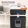 image:imageBonsaii Paper Shredder for Home Use 34 Gal Wastebasket 6 Sheet Crosscut Paper Credit Cards Staples and Clips Shredder for Home Office Use Portable Handle Design